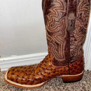 Men's ostrich boots. Size:11